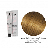 Крем-краска для волос Adricoco Miss Adri 10.5 Платиновый блонд махагоновый