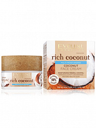 Крем для лица Eveline Rich Coconut мультипитательный кокосовый 50мл