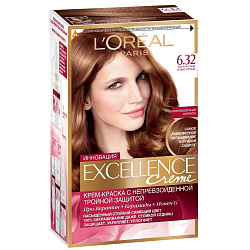 Краска для волос L'Oreal Paris Excellence Creme 6.32 Золотистый темно-русый