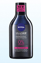 Мицеллярная вода NIVEA Make-Up Expert для стойкого макияжа черная 400мл