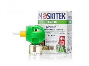 Набор фумигатор+жидкость от комаров Moskitek Turbo 45 ночей