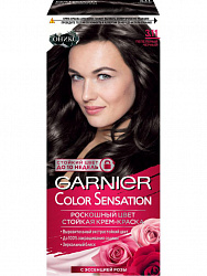 Стойкая крем-краска для волос Garnier Роскошь Цвета оттенок 3.11 Пепельный черный