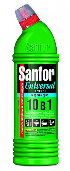 Гель чистящий Sanfor Universal 10в1 Морской бриз 750г