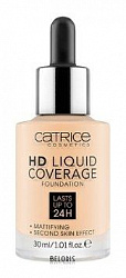 Тональная основа CATRICE HD Liquid coverage foundation фарфоровая бежевая жидкая тон 002