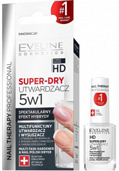 Экспресс-сушка и защитное покрытие для ногтей EVELINE 5в1 Super-dry top coat