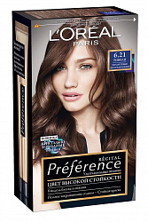 Краска для волос L'Oreal Paris Preference 6.21 Риволи
