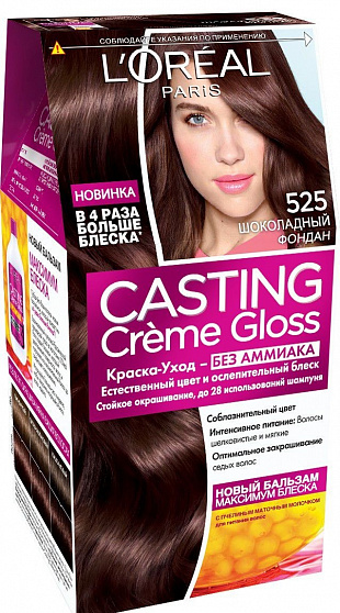 Краска для волос L'Oreal Paris Casting Creme Gloss 525 Шоколадный фондан