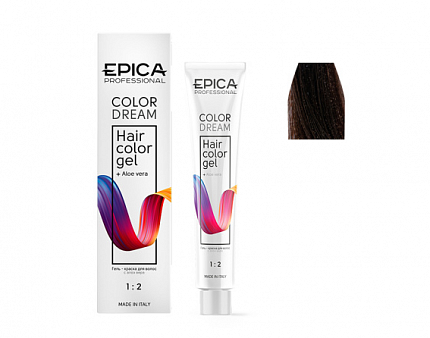 Гель-краска для волос Epica 5.73 светлый шатен шоколадно-золотистый
