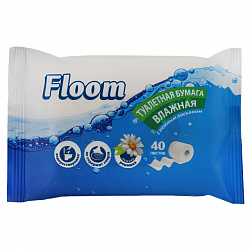 Туалетная бумага влажная Floom водорастворимая 40шт