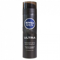 Гель для бритья NIVEA Черный Ultra 200мл