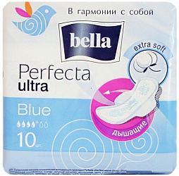 Прокладки BELLA PERFECT голубые А-10 УЛЬТРА