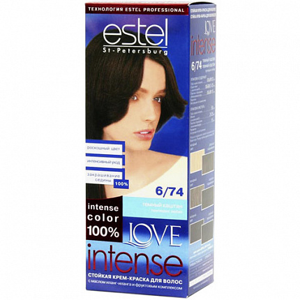 Краска-крем для волос ESTEL Love 6/74 Темный каштан