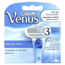 Сменные кассеты для бритья Gillette VENUS женские 2шт
