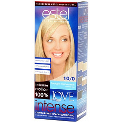 Краска-крем для волос ESTEL Love 10/0 Платиновый Блондин
