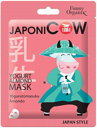 Йогуртовая тканевая маска Funny Organix JaponiCOW