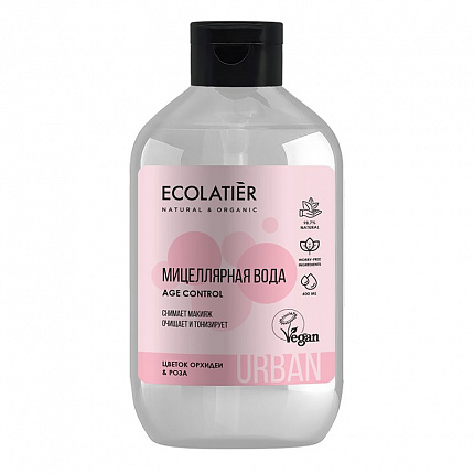 Мицеллярная вода Ecolatier Цветок орхидеи и роза 400мл