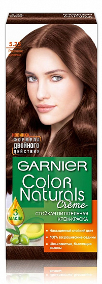 Крем-Краска для волос GARNIER Color Naturals 5.23 Розовое дерево