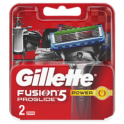 Сменные кассеты для бритья Gillette Proglide Power мужские2шт