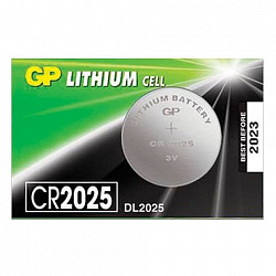 Батарейка GP Lithium CR2025 1шт