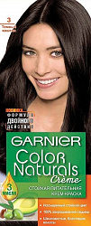 Крем-Краска для волос GARNIER Color Naturals 3 Темный каштан