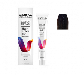 Гель-краска для волос Epica 4.71 шатен шоколадно-пепельный