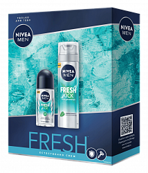 Набор подарочный Nivea Fresh Kick пена для бритья+дезодорант