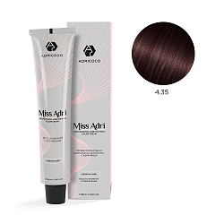 Крем-краска для волос Adricoco Miss Adri 4.35 Коричневый каштановый