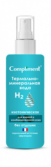 Вода Compliment 110мл термально-минеральная для сухой и чувствительной кожи