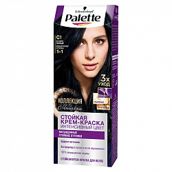 Краска-крем для волос PALETTE ICC С1 Иссиня-черный