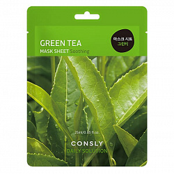 Тканевая маска для лица Consly с экстрактом листьев зеленого чая