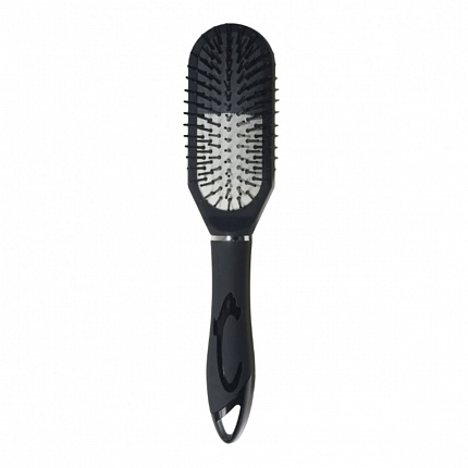 Щётка Studio Style для волос чёрная массажная узкая