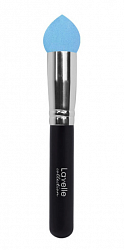 Спонж для макияжа Lavelle большой капля синий с ручкой