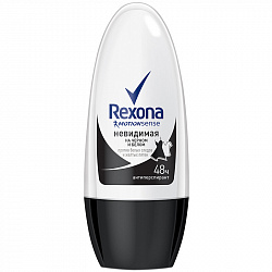 Дезодорант-антиперспирант шариковый Rexona Невидимая защита для черного и белого 50мл